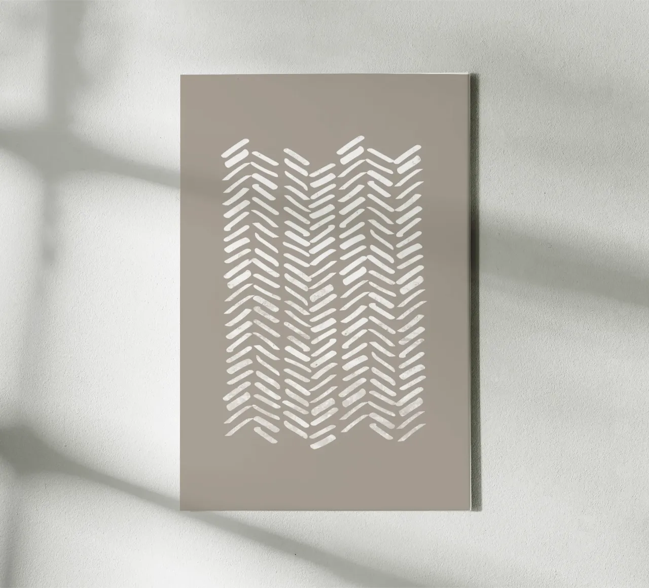Abstract Chevron Pattern With White Lines canvas by Melloi Art Print