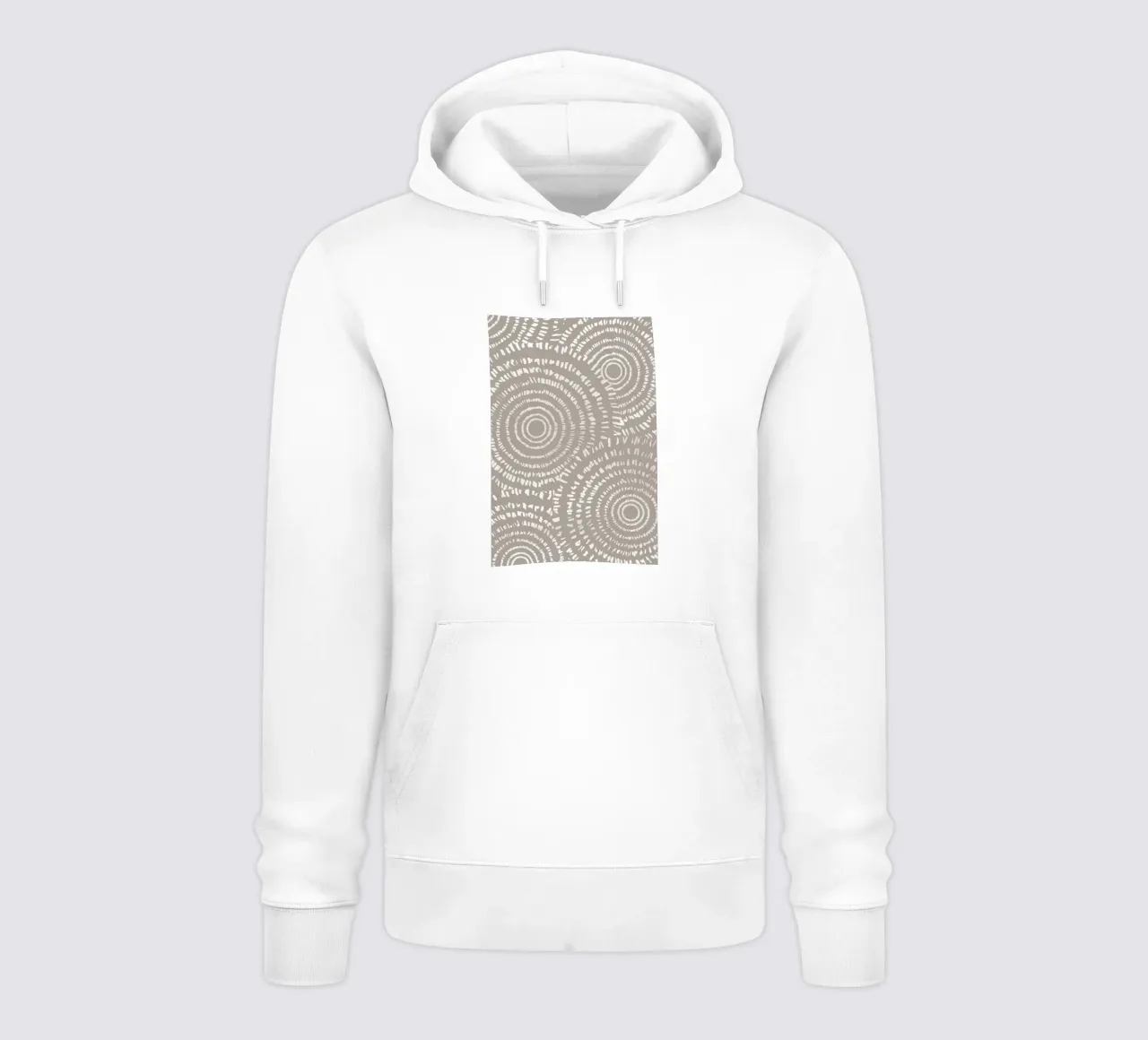 Cerchi astratti Linee tratteggiate felpa con cappuccio da Melloi Art Print