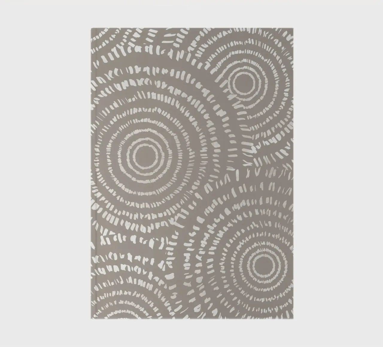 Abstract Circles Dashed Lines notebook by Melloi Art Print