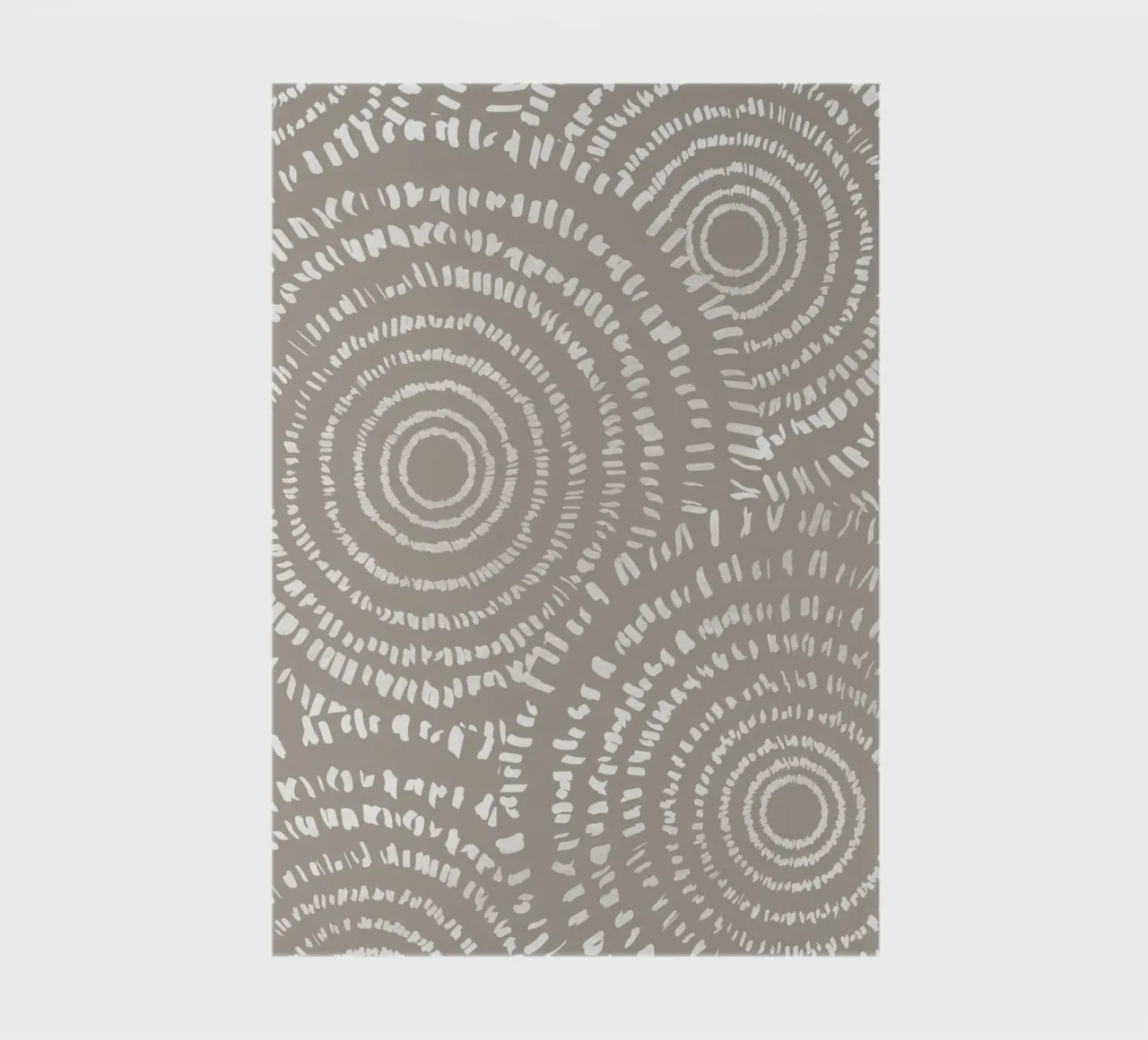 Abstract Circles Dashed Lines notebook by Melloi Art Print