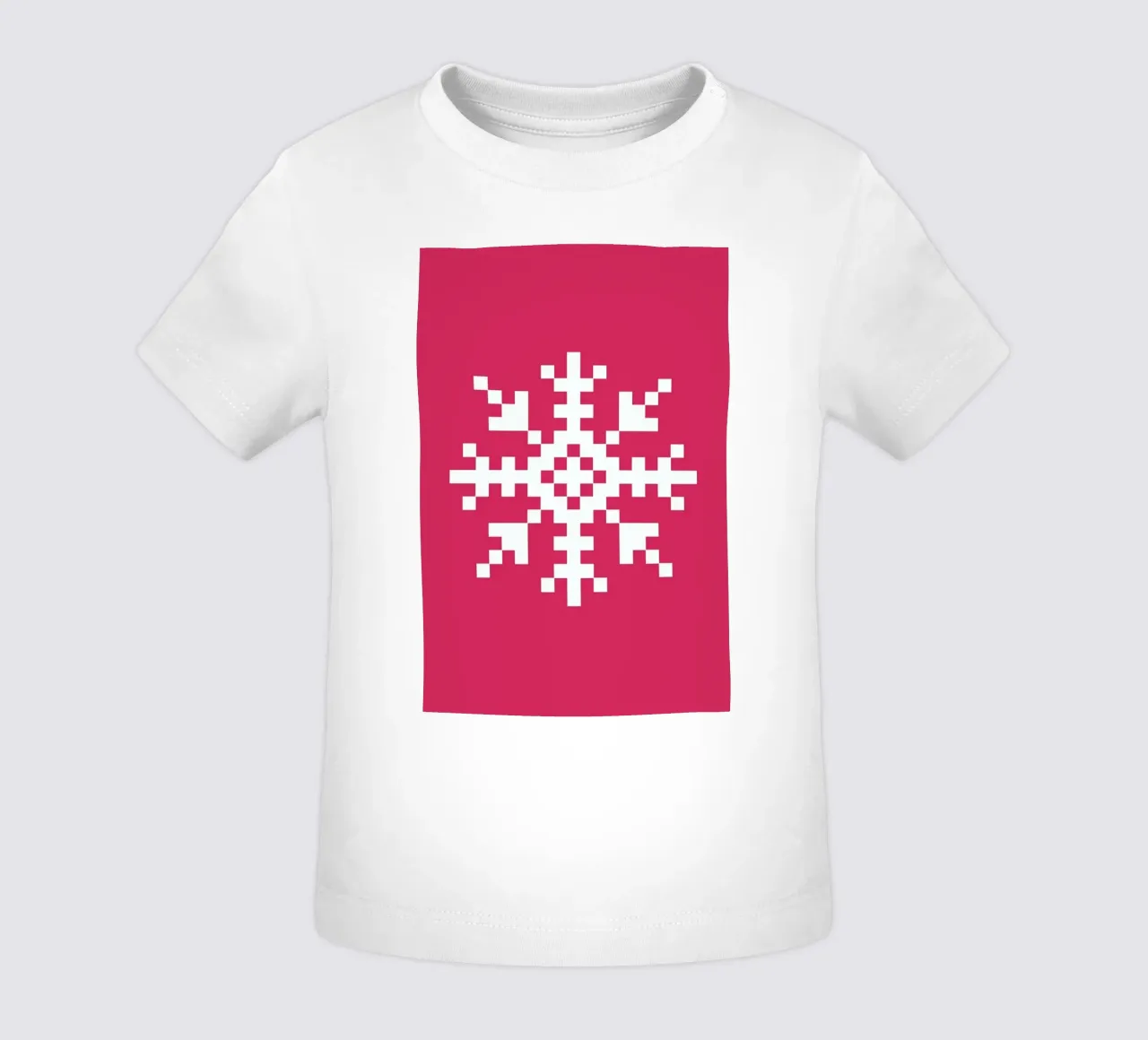 Pink Snowflake 3 maglietta neonato da Studio One