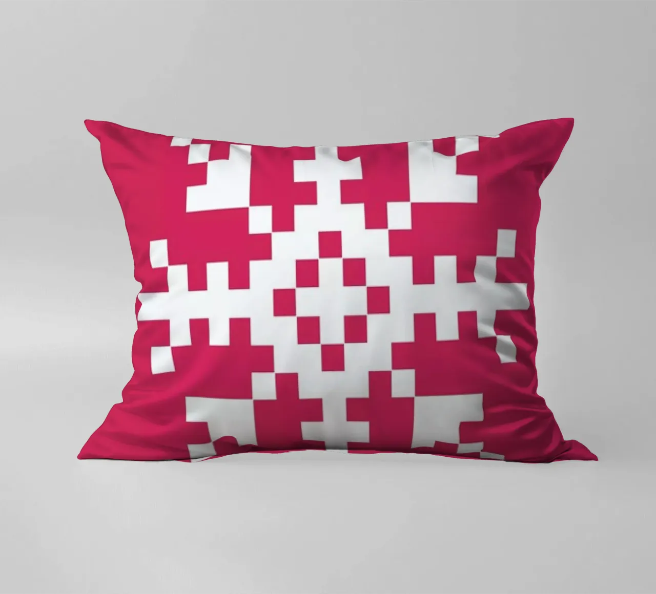 Pink Snowflake 3 cuscino da Studio One