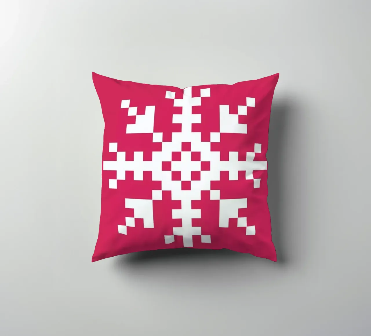 Pink Snowflake 3 cuscino da Studio One