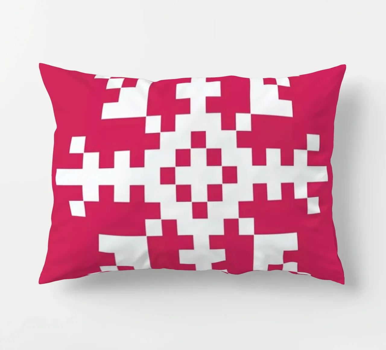 Pink Snowflake 3 cuscino da Studio One
