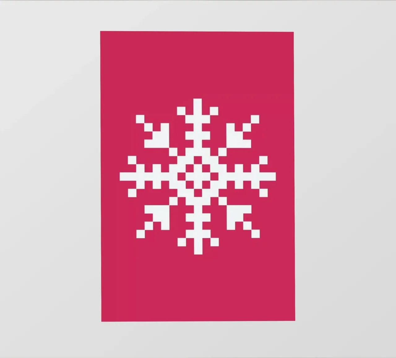 Pink Snowflake 3 telo in pvc da Studio One