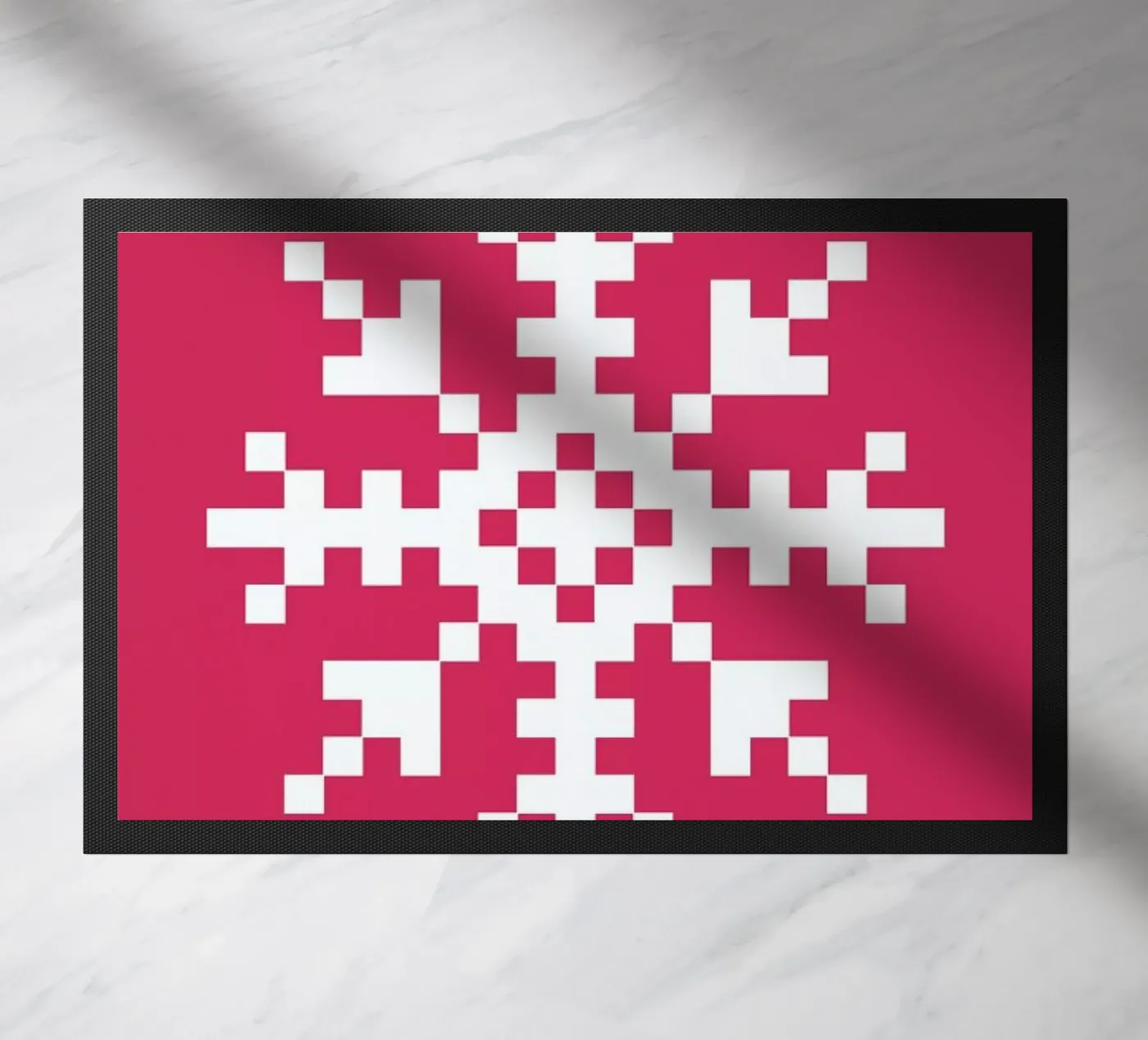 Pink Snowflake 3 deurmat van Studio One