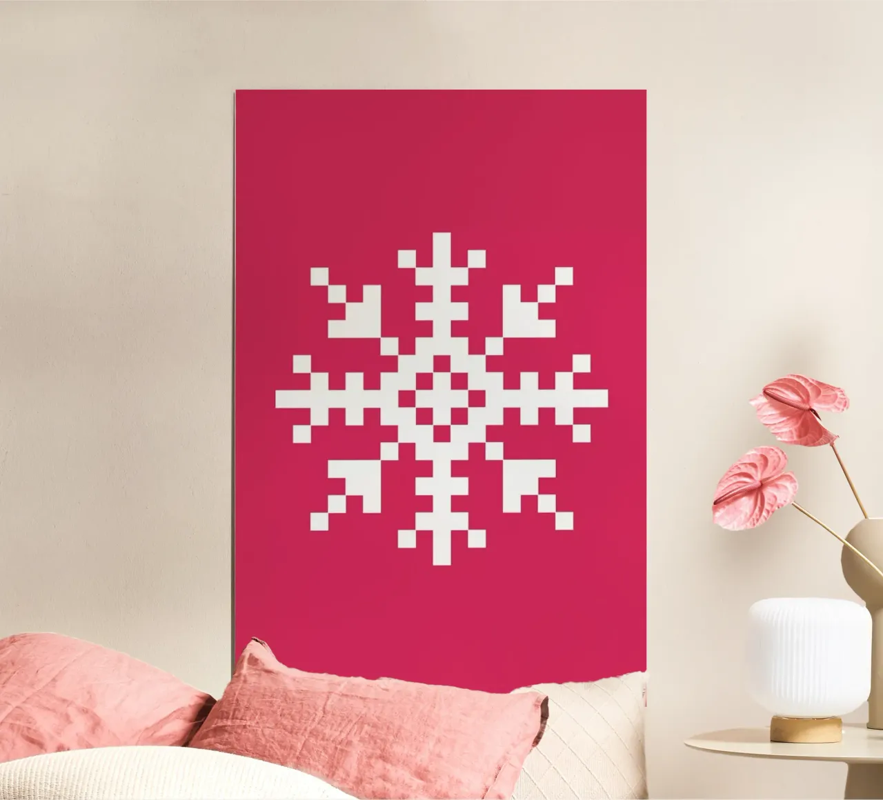 Pink Snowflake 3 carta hahnemühle da Studio One