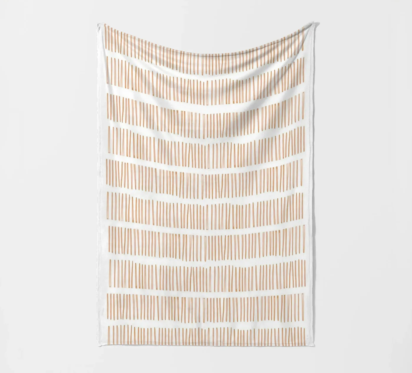 Vertikales Linienmuster Fleecedecke von Melloi Art Print