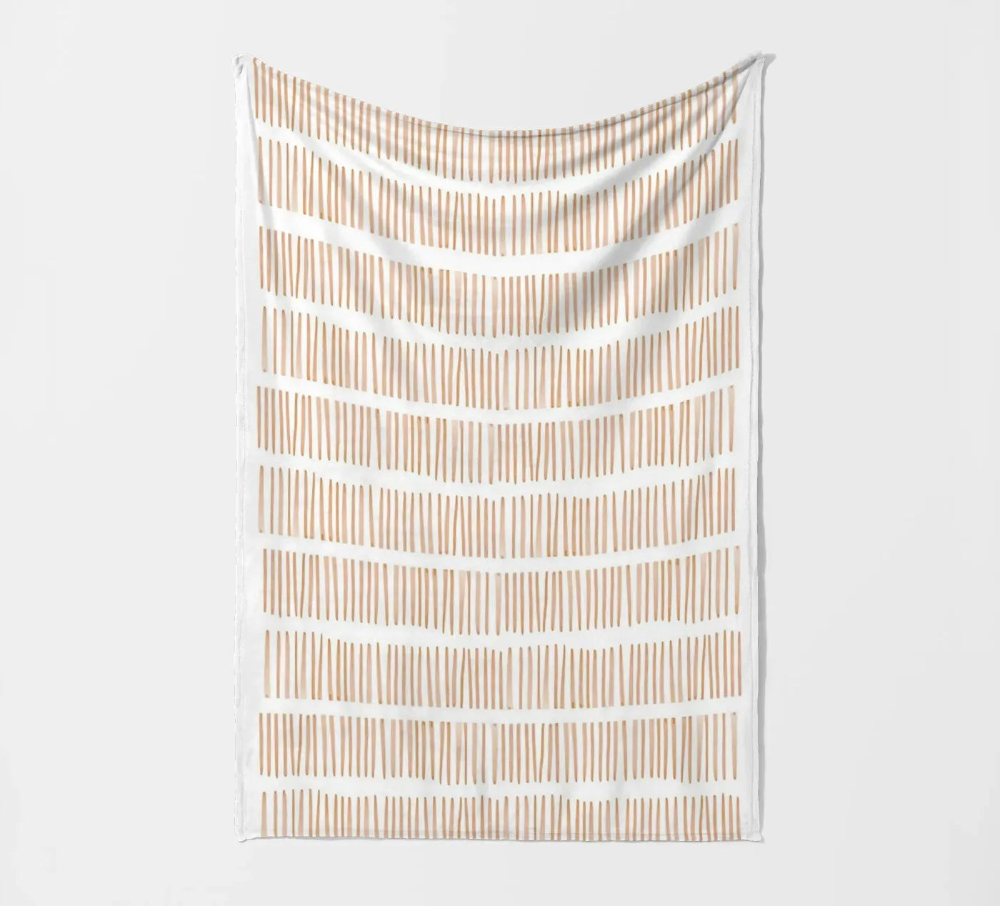 Vertikales Linienmuster Fleecedecke von Melloi Art Print
