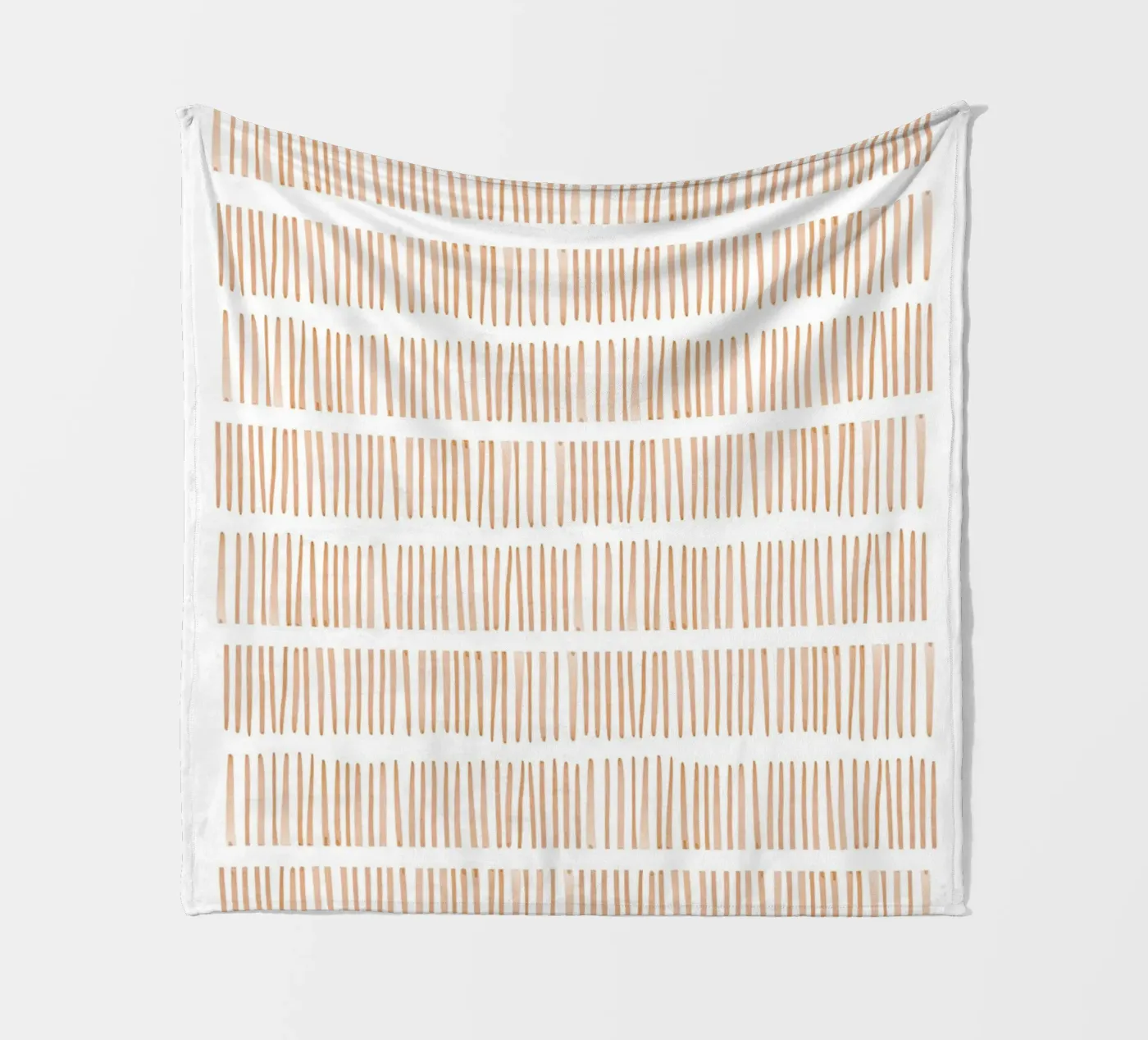 Vertikales Linienmuster Fleecedecke von Melloi Art Print