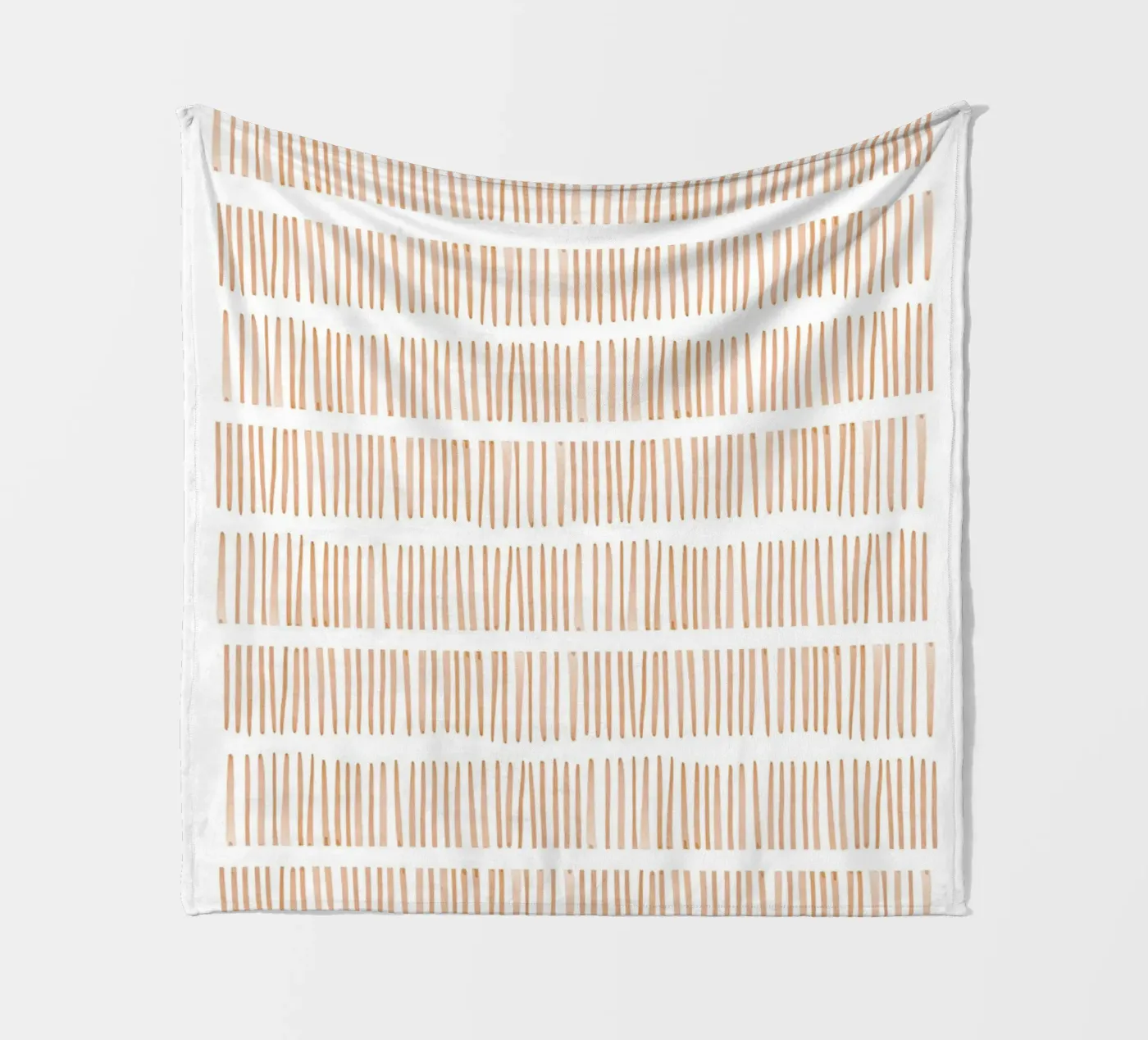 Vertikales Linienmuster Fleecedecke von Melloi Art Print