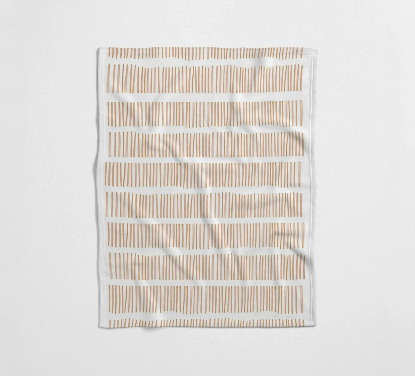 Vertikales Linienmuster Fleecedecke von Melloi Art Print