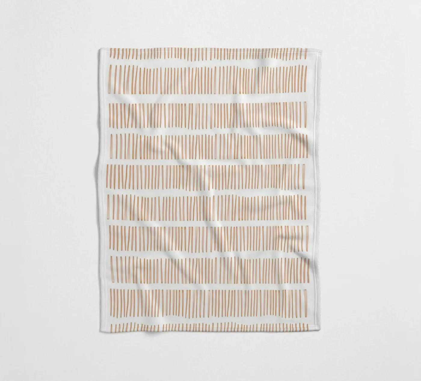 Vertikales Linienmuster Fleecedecke von Melloi Art Print