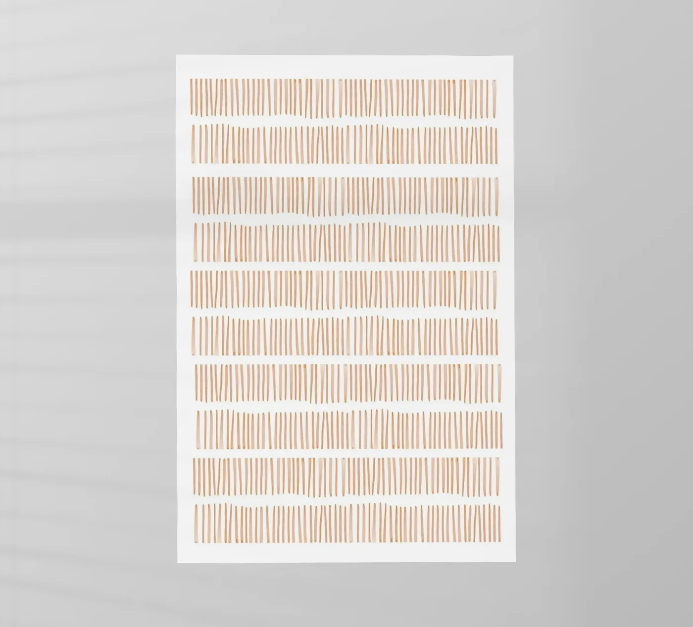 Modello a linee verticali pellicola backlit da Melloi Art Print