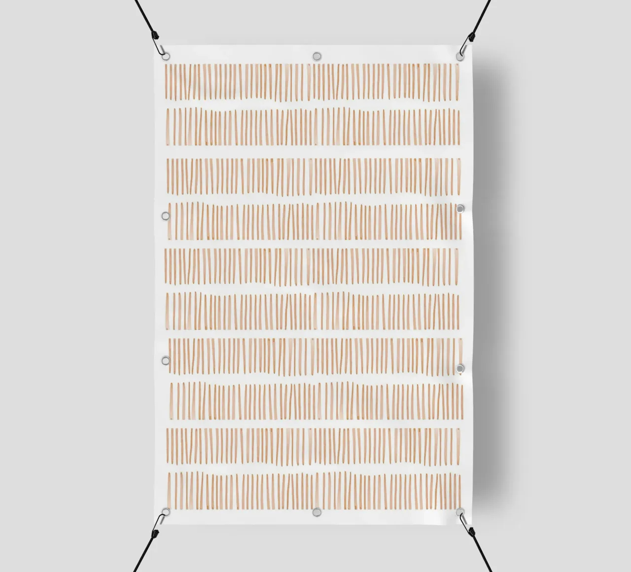 Modello a linee verticali telo in pvc da Melloi Art Print