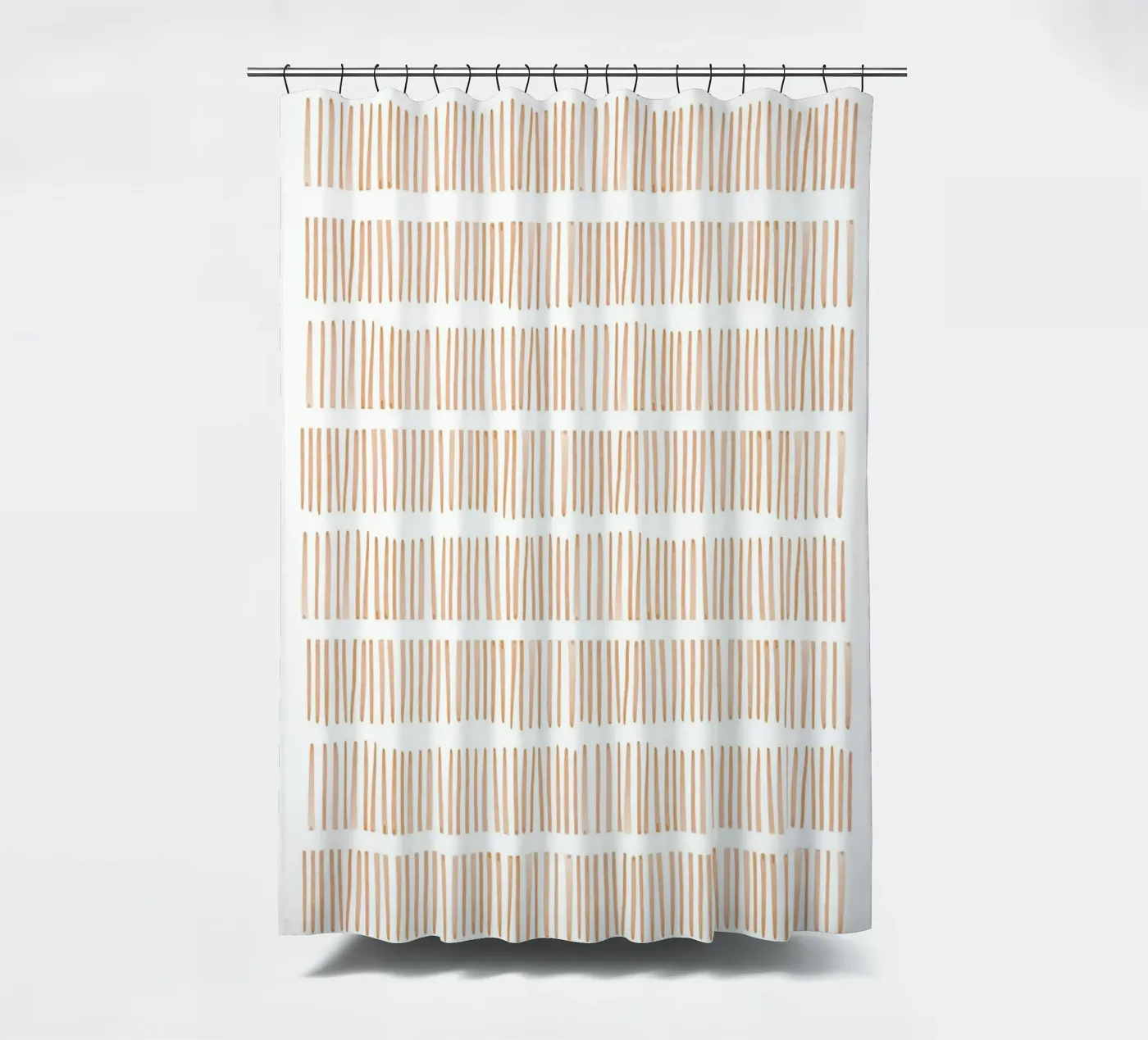 Vertikales Linienmuster Duschvorhang von Melloi Art Print