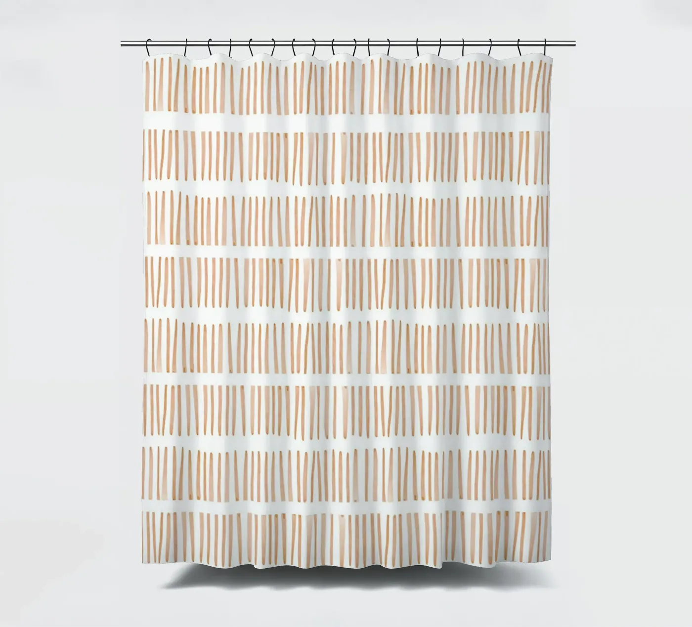 Vertikales Linienmuster Duschvorhang von Melloi Art Print