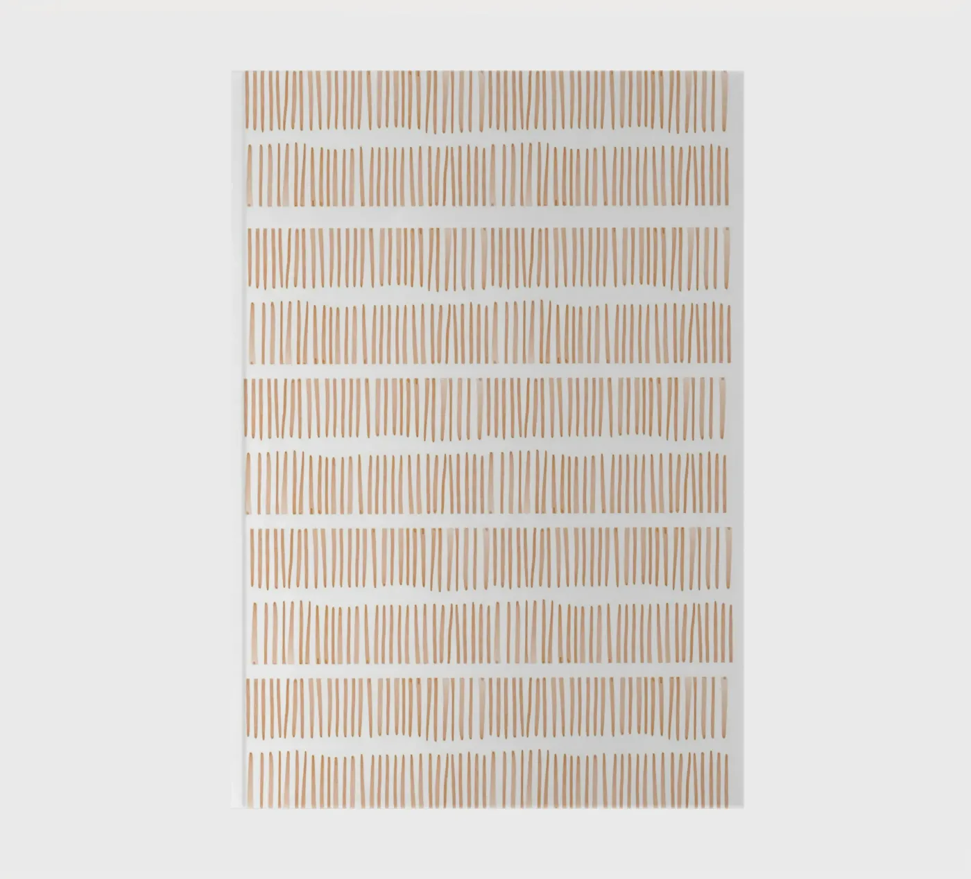 Vertical Line Pattern notebook by Melloi Art Print