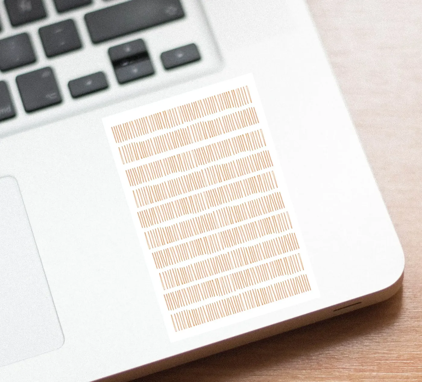 Vertical Line Pattern sticker by Melloi Art Print