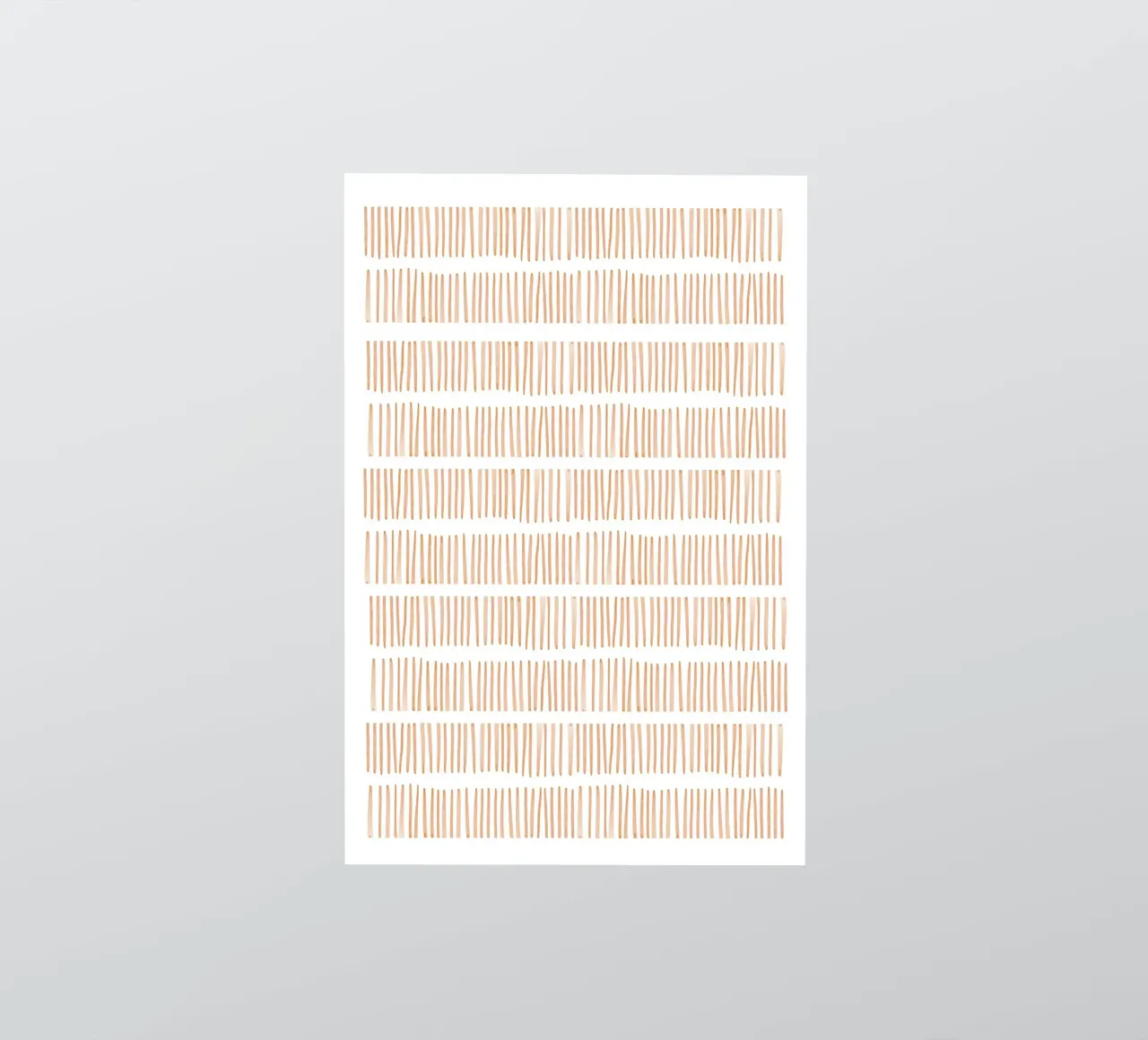 Vertical Line Pattern sticker by Melloi Art Print