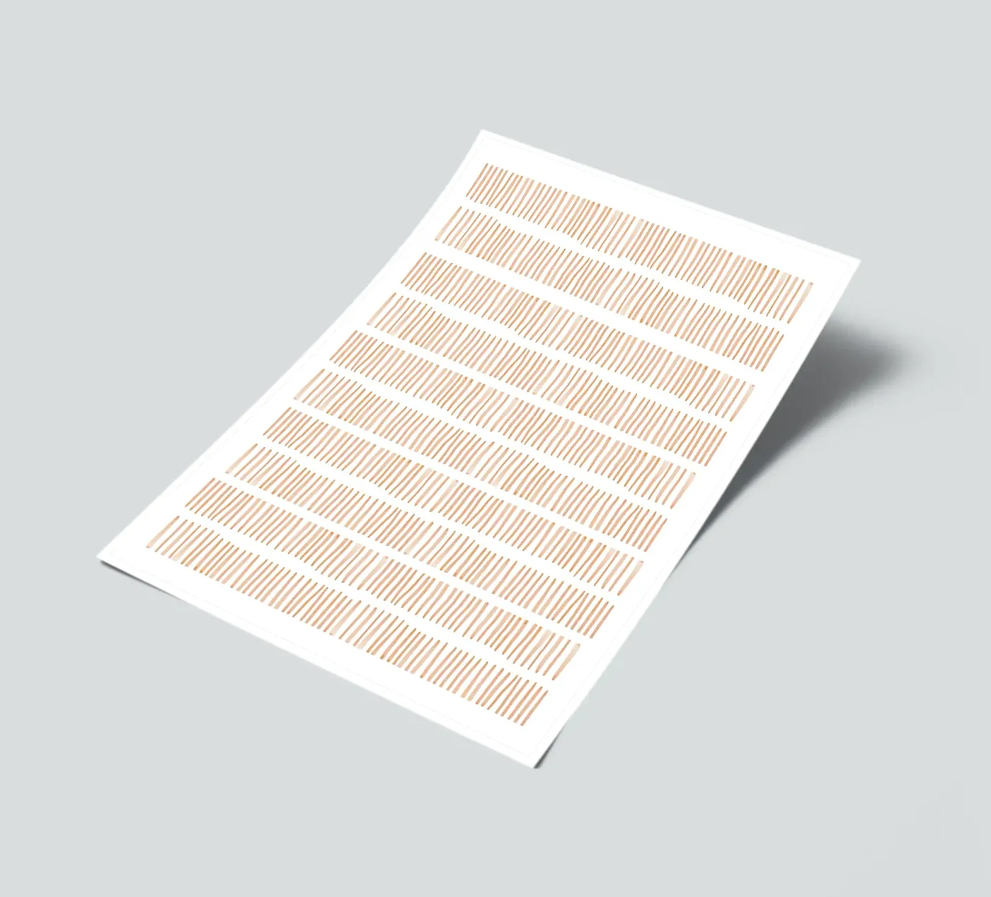 Vertical Line Pattern foglio adesivo da Melloi Art Print