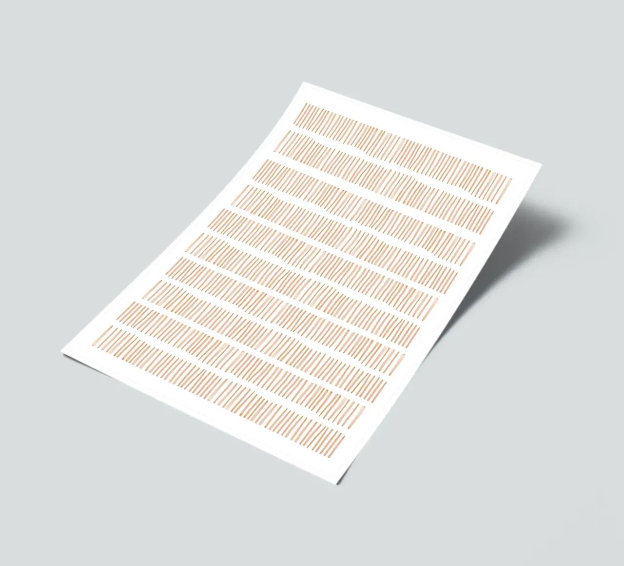 Vertical Line Pattern sticker sheet by Melloi Art Print