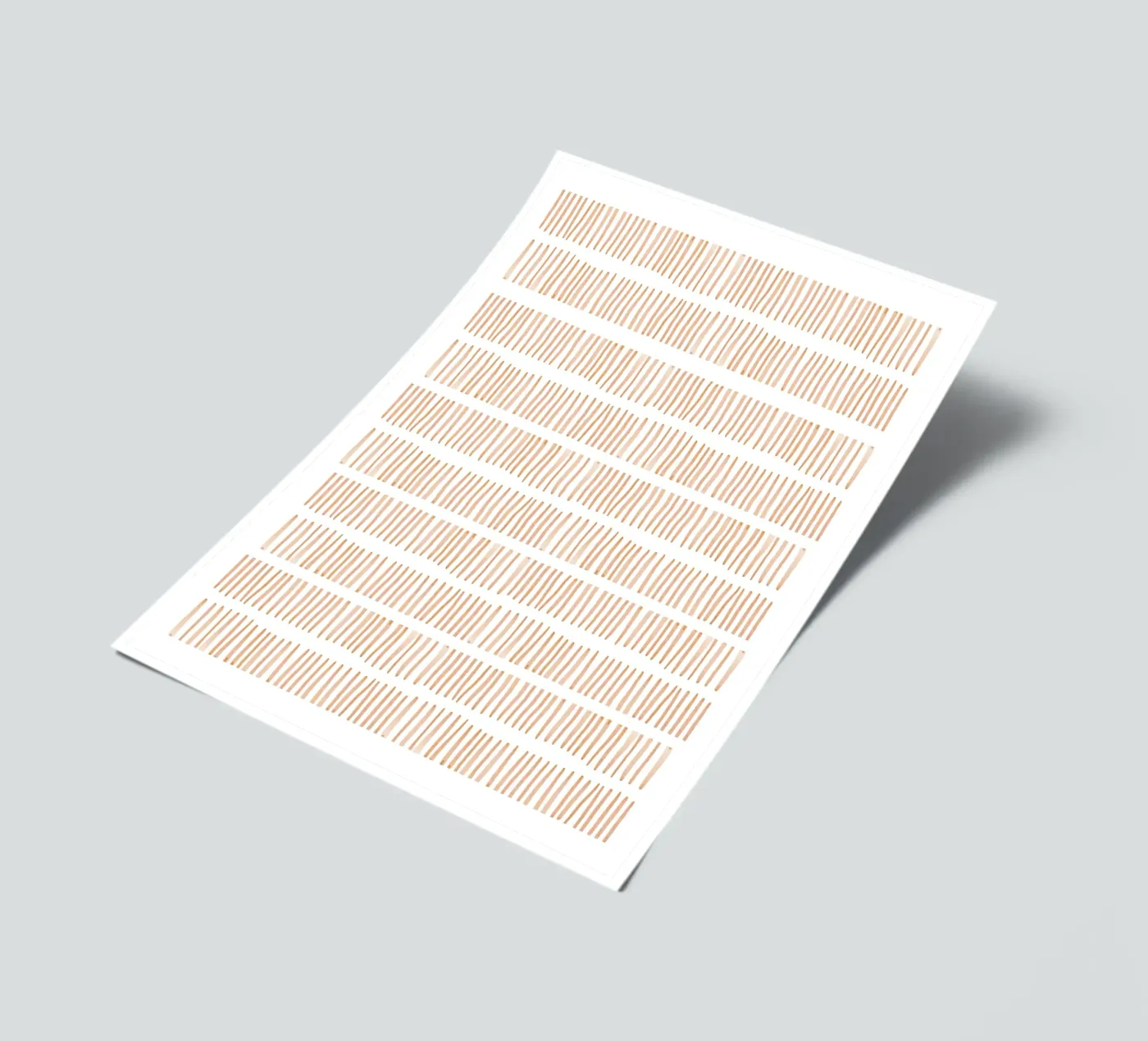 Vertical Line Pattern Stickerbogen von Melloi Art Print