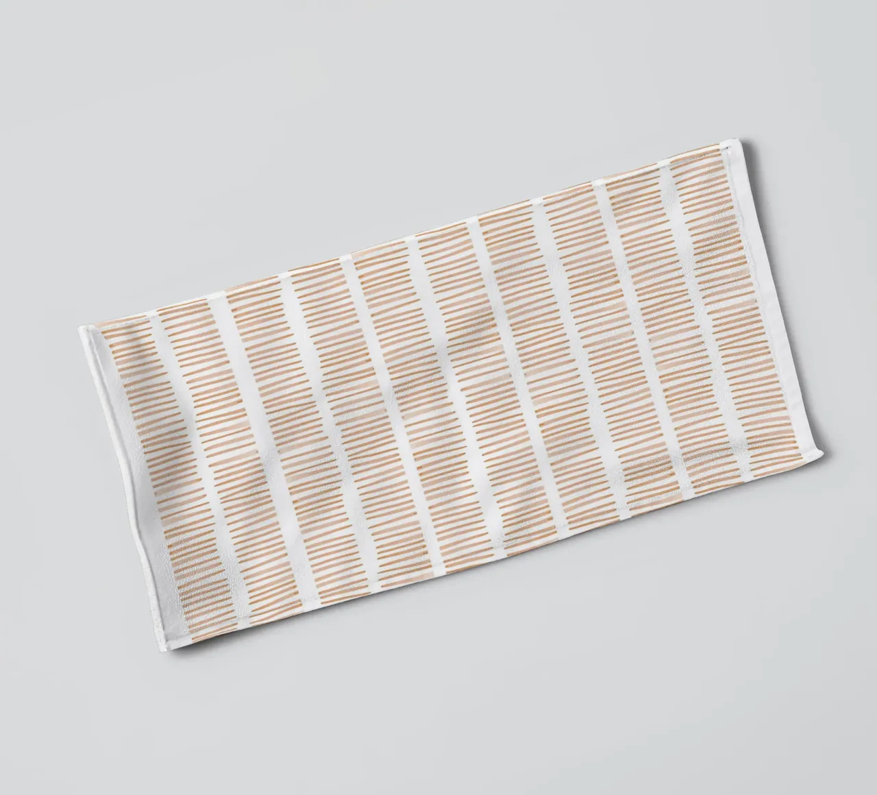 Modello a linee verticali asciugamano da bagno da Melloi Art Print