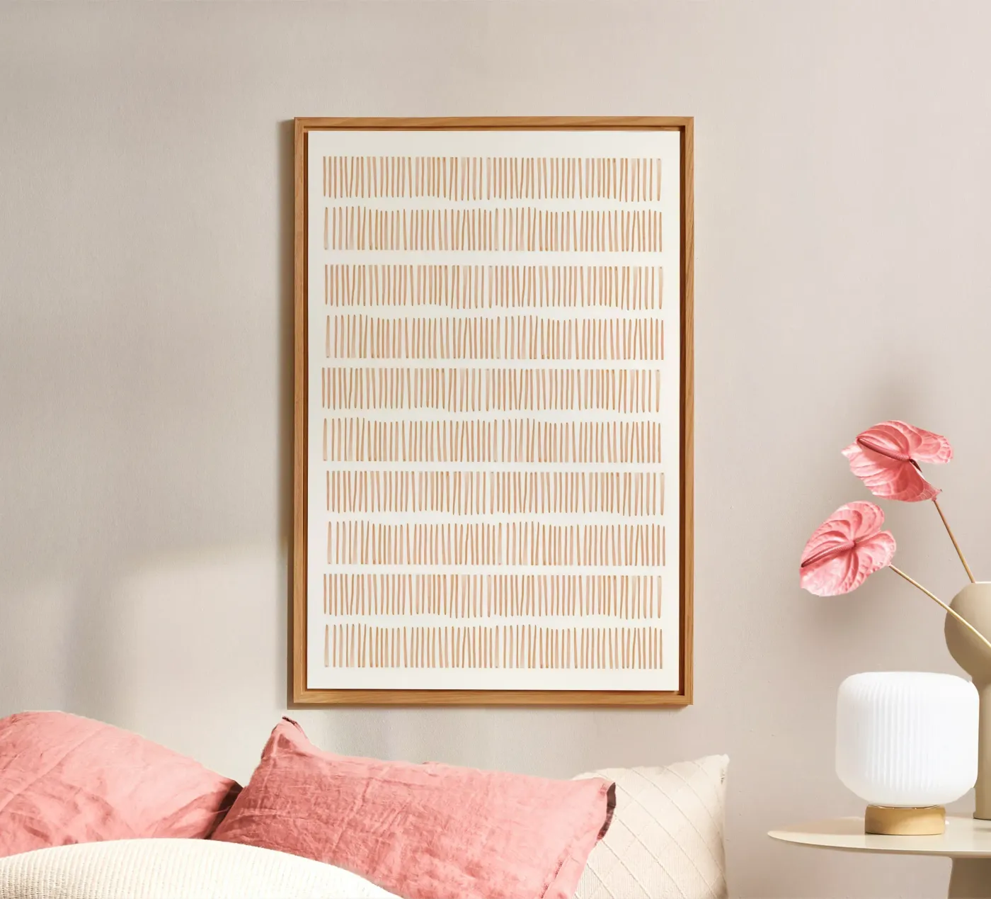 Vertikales Linienmuster Forex-Platte von Melloi Art Print