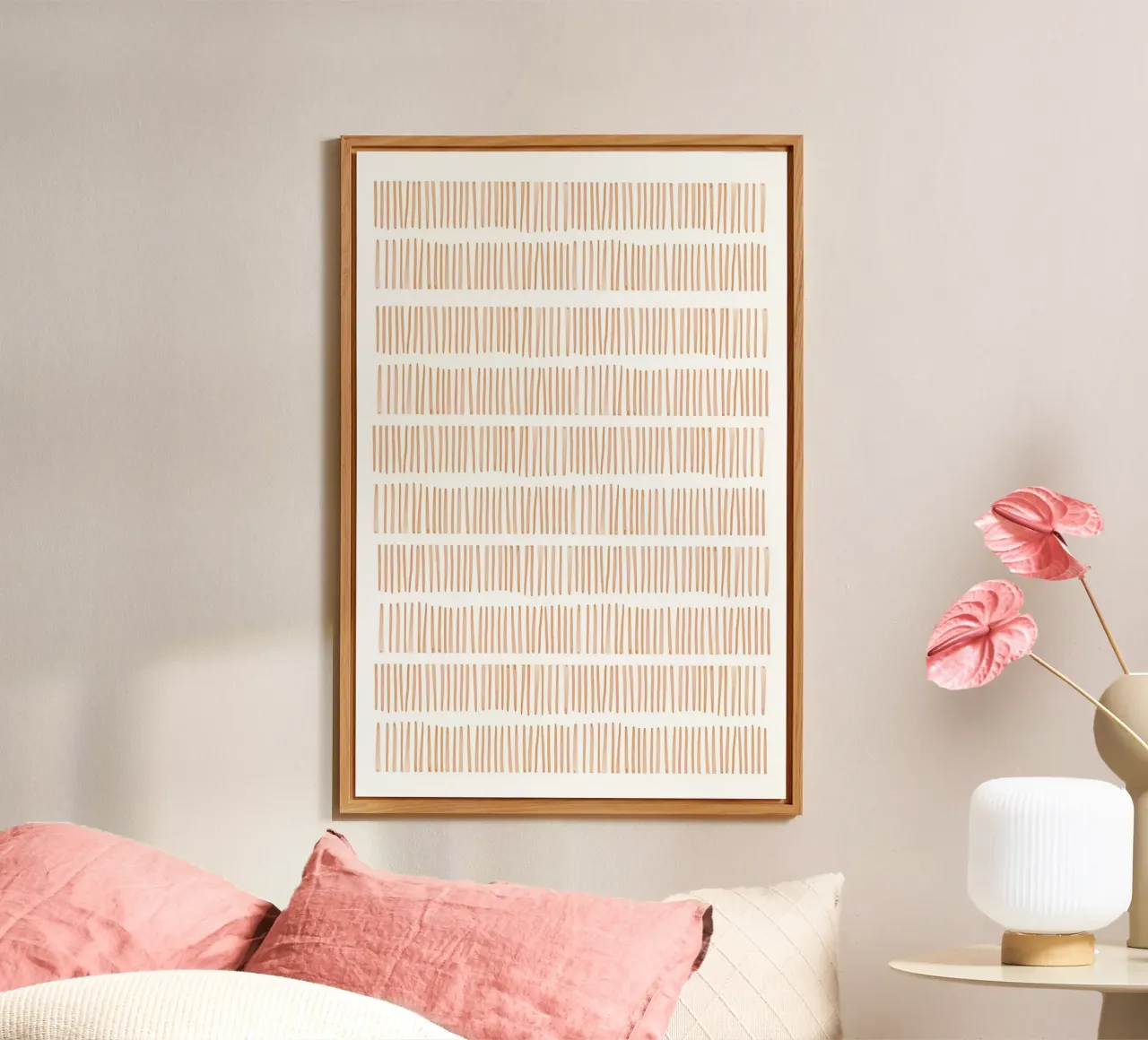 Modello a linee verticali alluminio dibond da Melloi Art Print