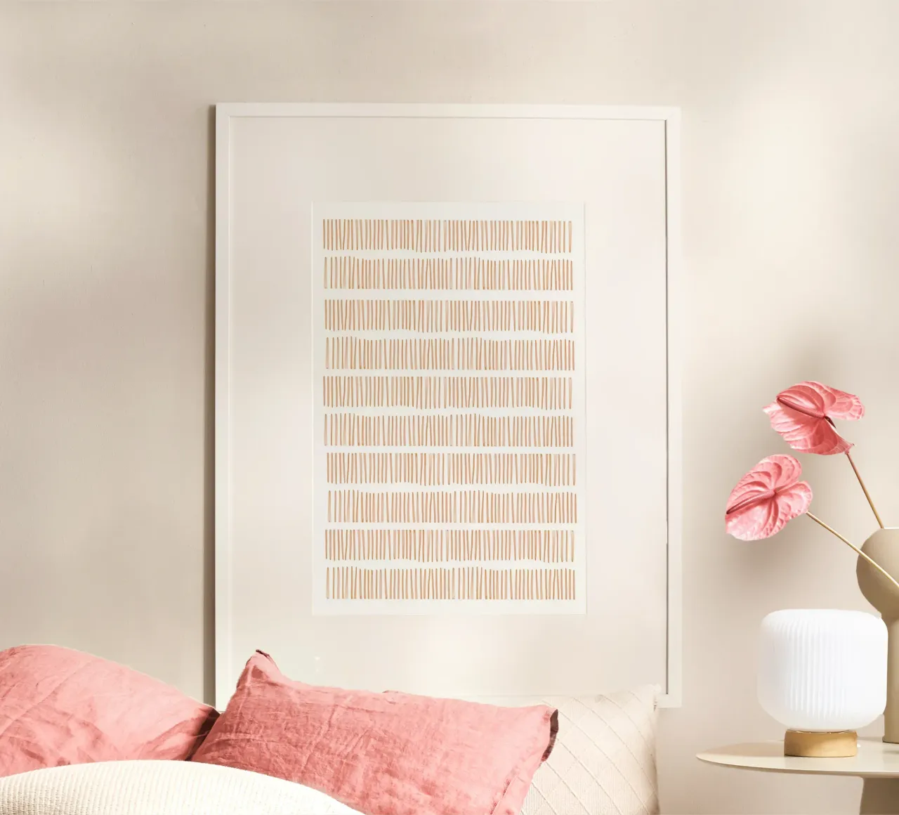 Modello a linee verticali carta hahnemühle da Melloi Art Print