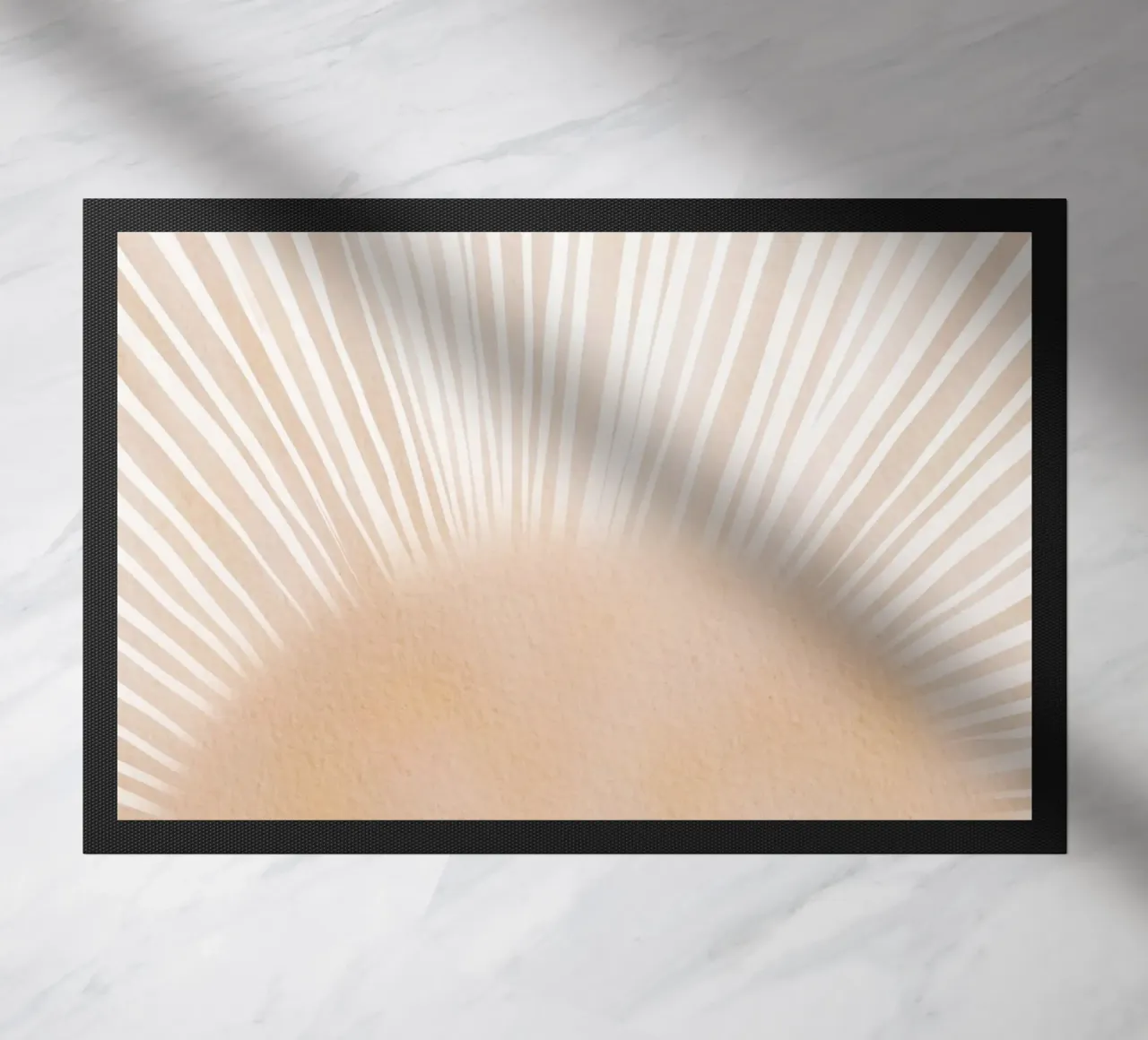 Sunshine Light Rays doormat by Melloi Art Print