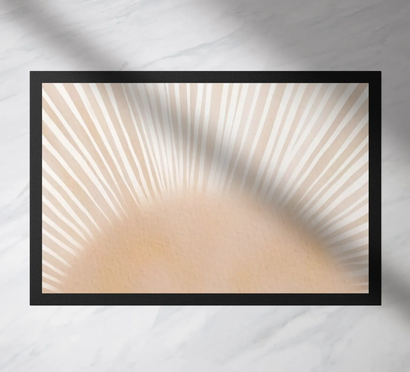 Sonnenschein Lichtstrahlen Fußmatte von Melloi Art Print
