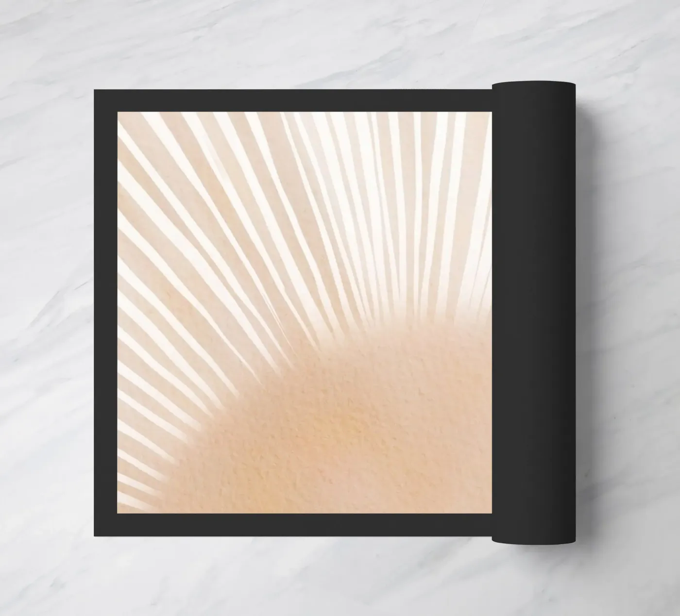 Sonnenschein Lichtstrahlen Fußmatte von Melloi Art Print