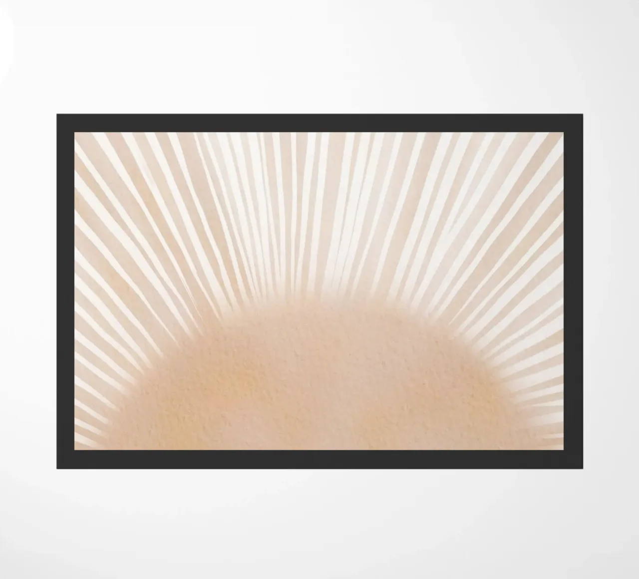 Sunshine Light Rays doormat by Melloi Art Print