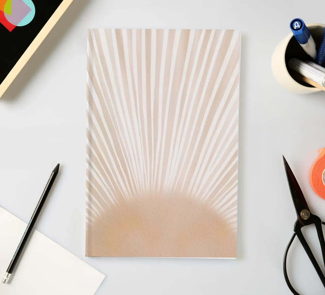 Sunshine Light Rays notebook by Melloi Art Print