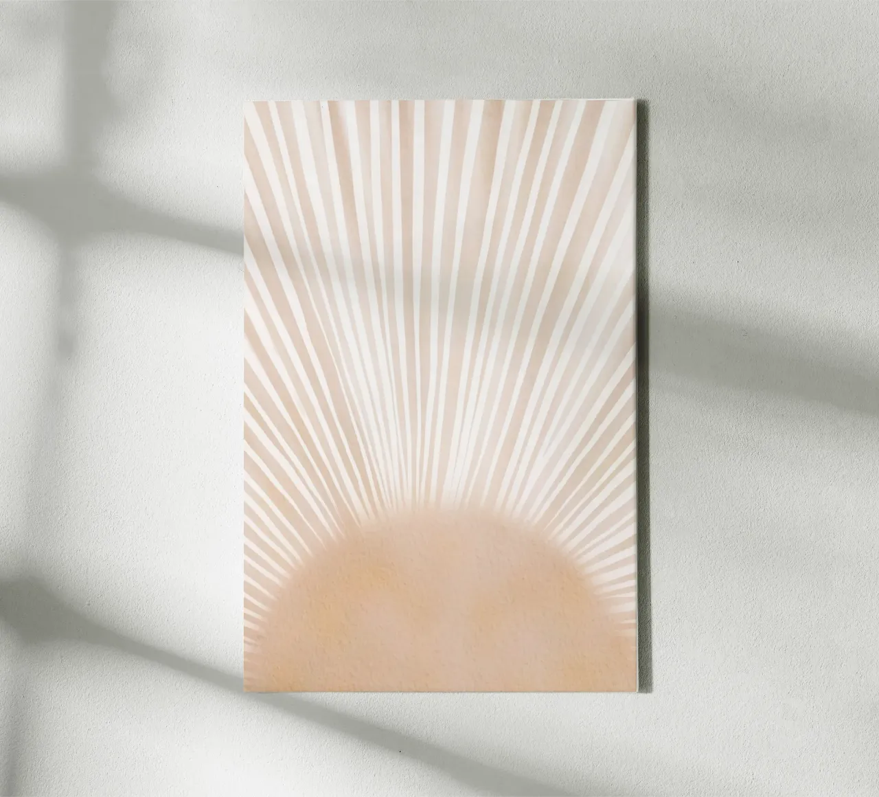 Sunshine Light Rays canvas with Floater frame by Melloi Art Print