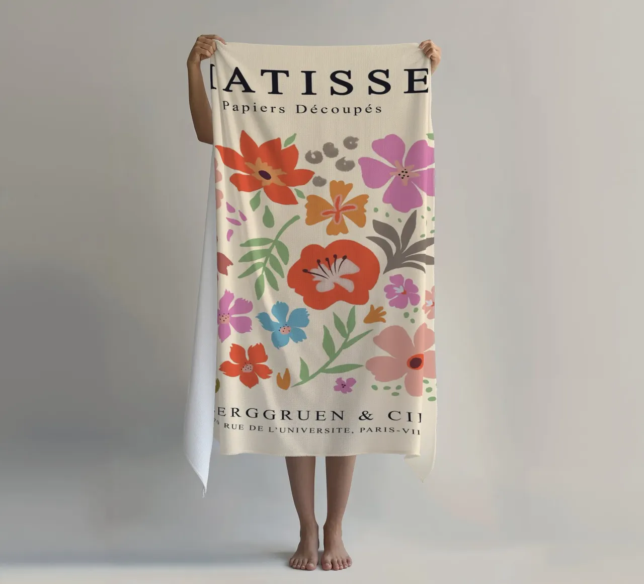 loral art - Matisse inspired beach towel by Whole©