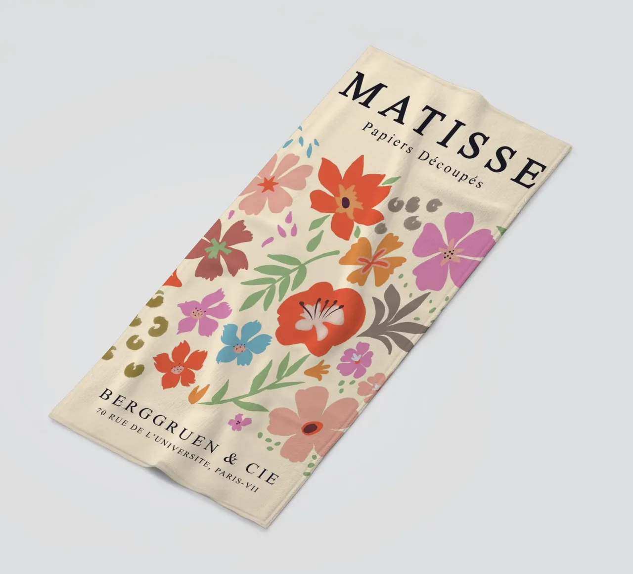 loral art - Matisse inspired beach towel by Whole©