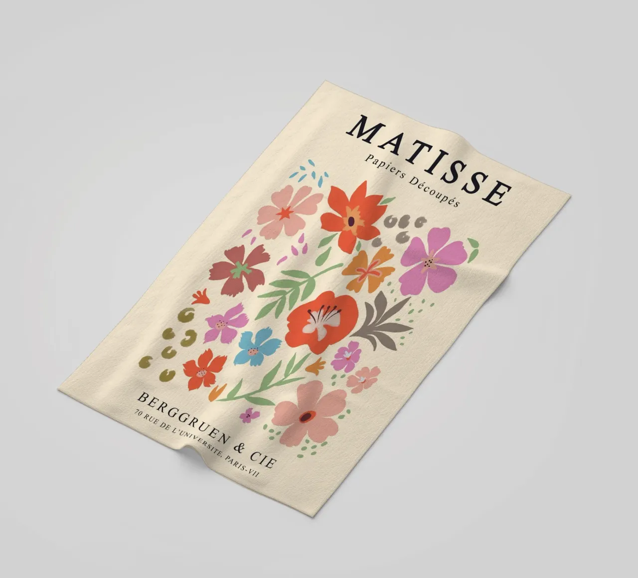 loral art - Matisse inspired beach towel by Whole©
