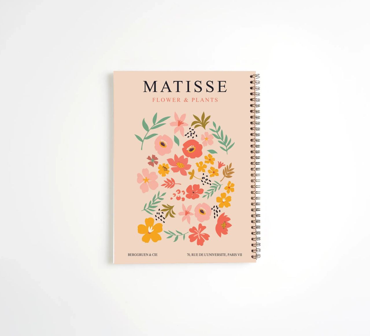 Matisse Flowers - Elegant Art Design spiral notebook by Whole©