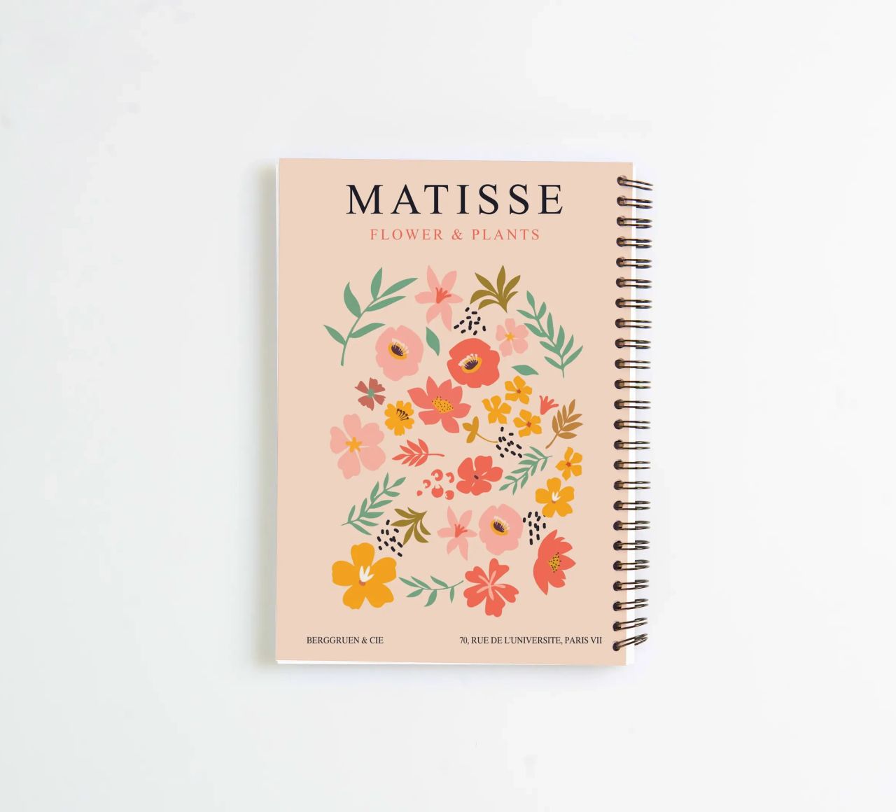 Matisse Flowers - Elegant Art Design spiral notebook by Whole©