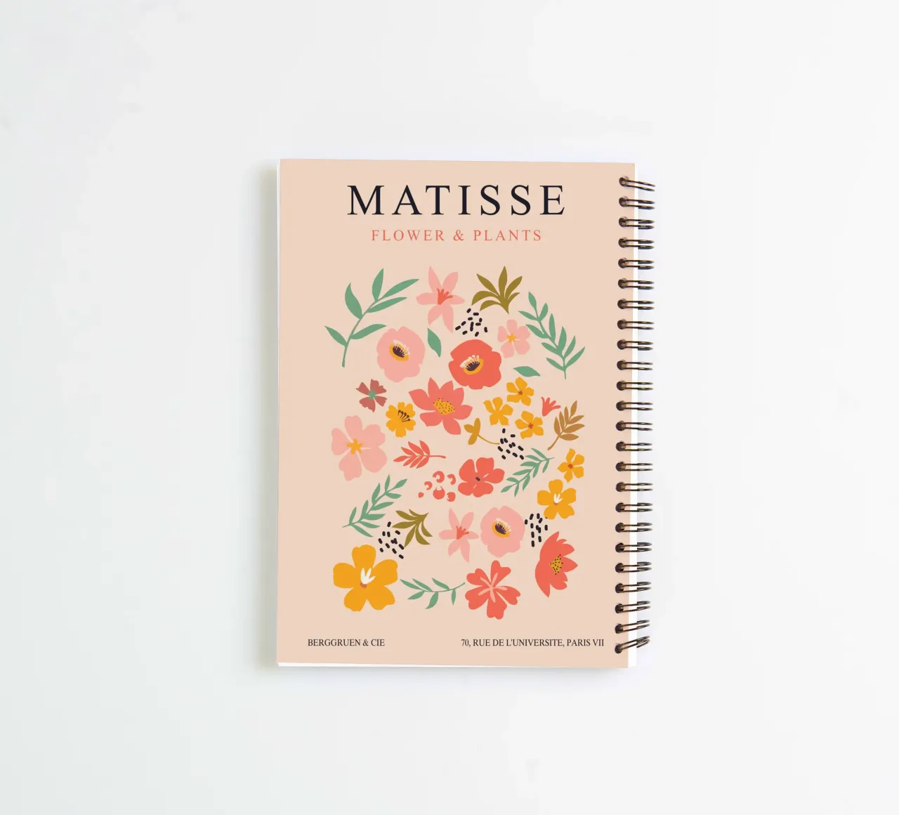 Matisse Flowers - Elegant Art Design spiral notebook by Whole©