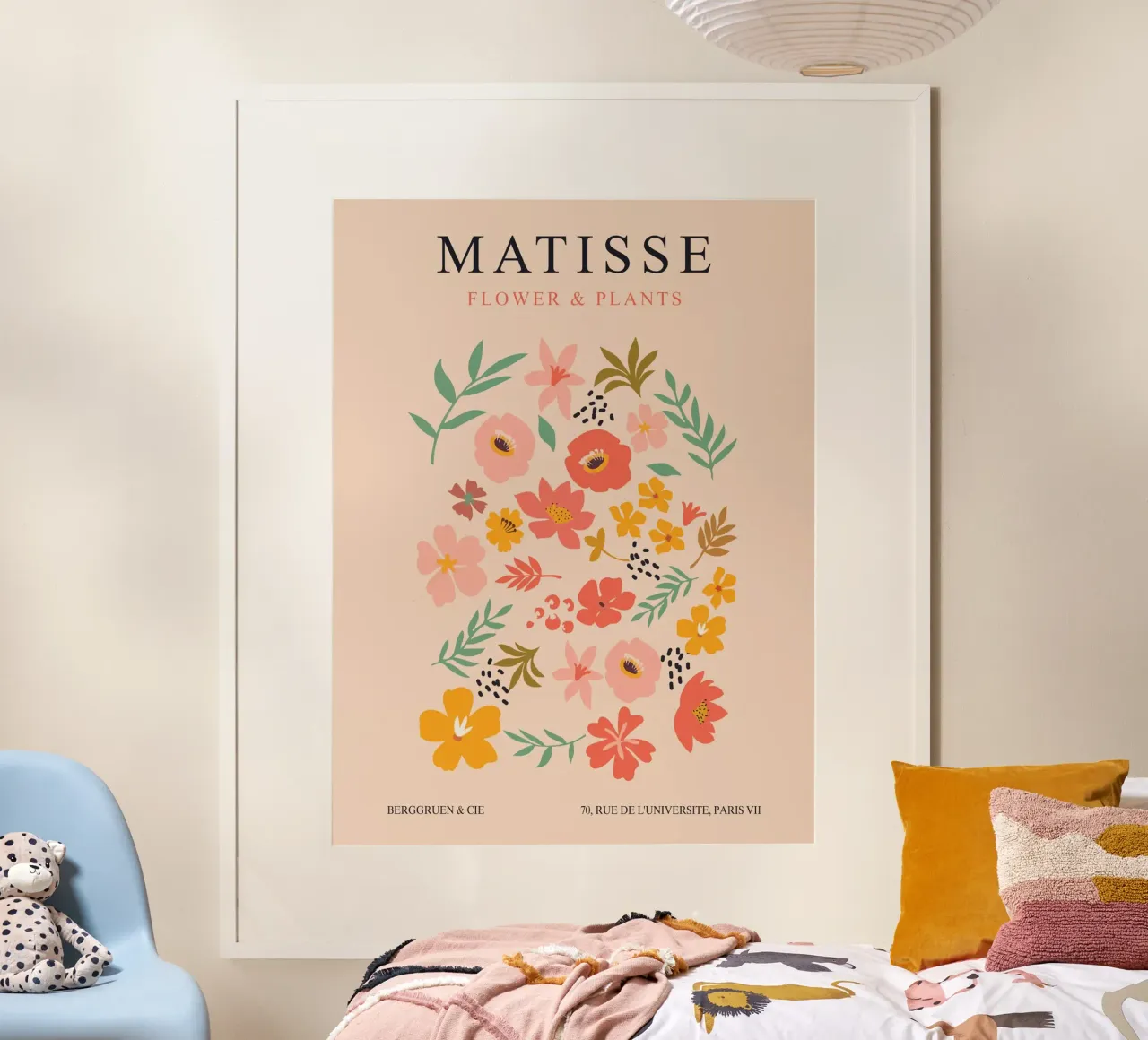Matisse Bloemen - Elegant Kunstontwerp poster met houten frame van Whole©
