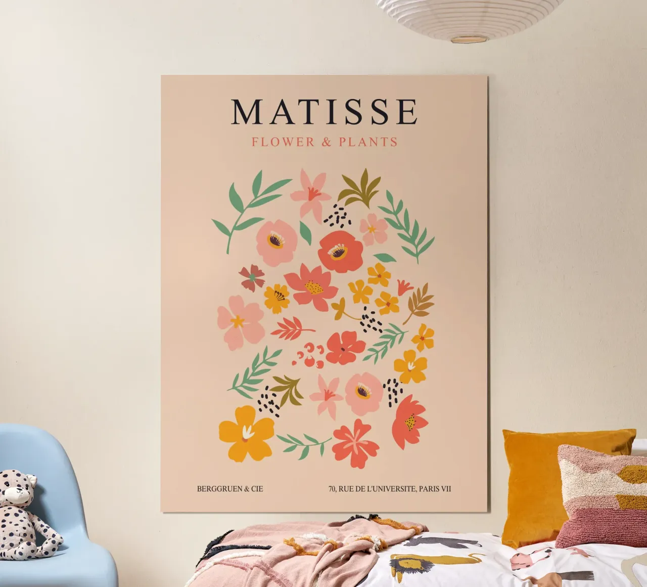 Matisse Bloemen - Elegant Kunstontwerp poster met houten frame van Whole©