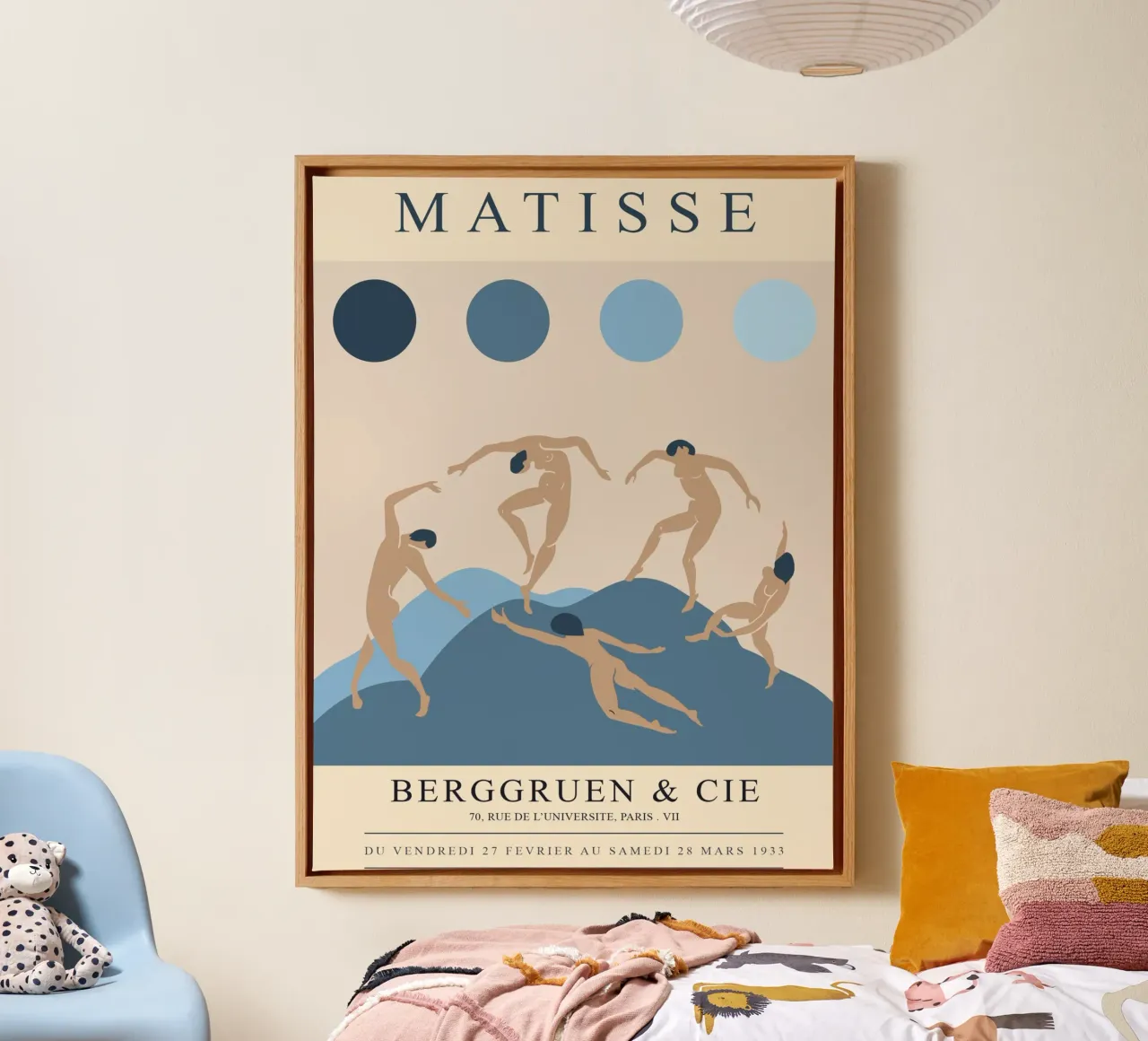 Matisse Danser - Abstract Icoon canvas met Baklijst van Whole©