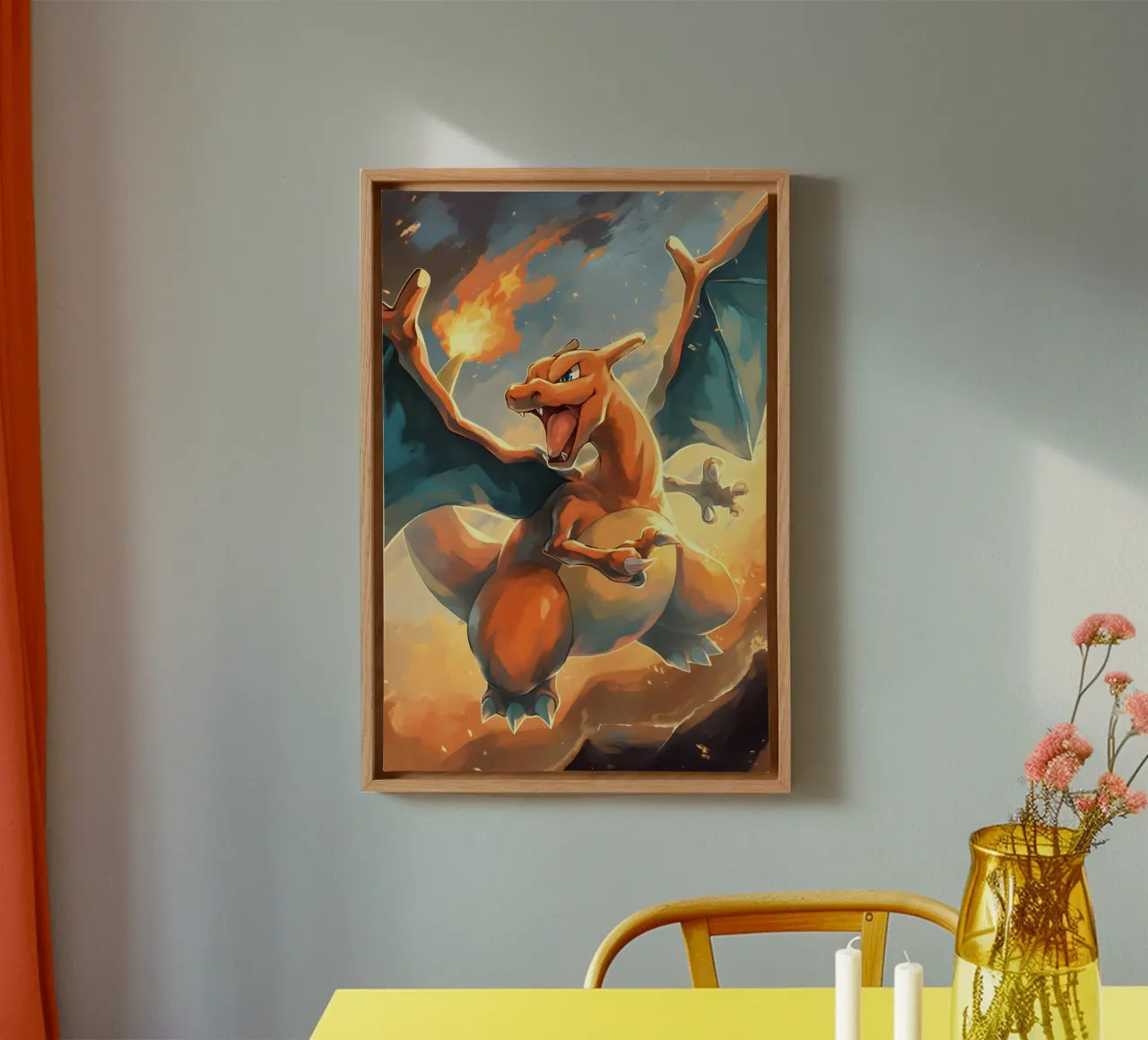 Charizard tela con Cornice a cassetta da CreativeStudio