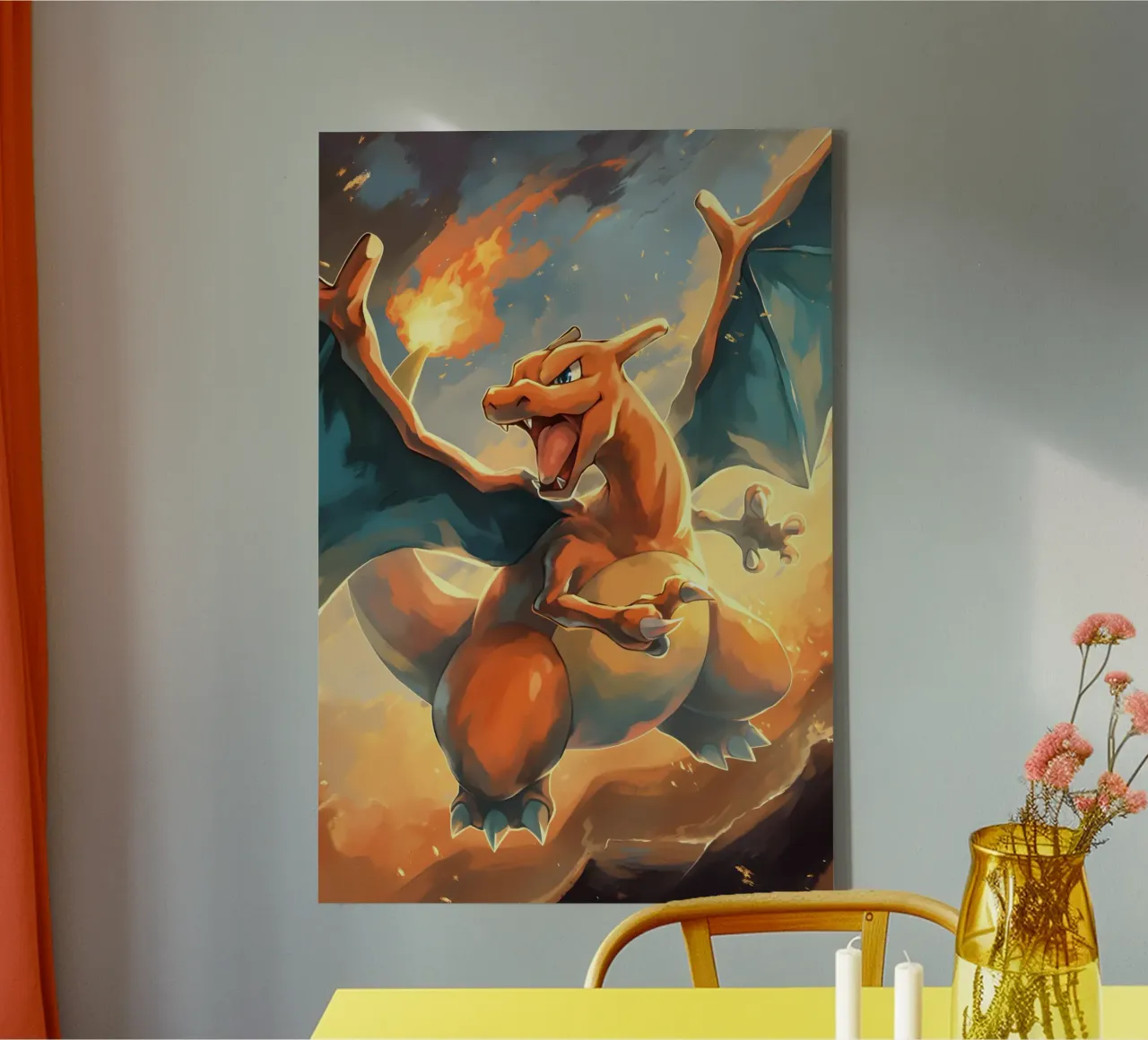 Charizard tela con Cornice a cassetta da CreativeStudio