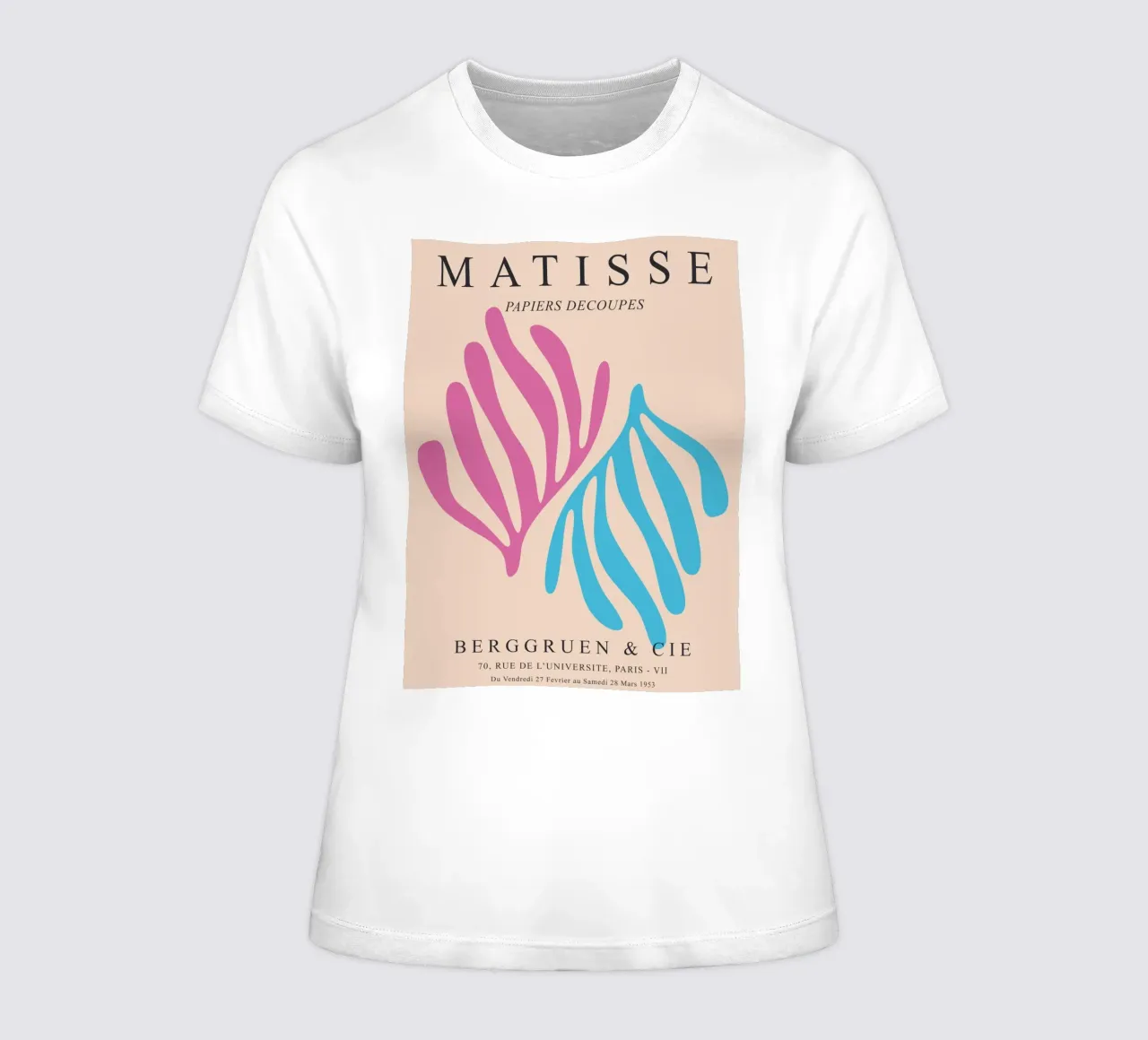 Matisse Forms - Abstract elegance women's fitted t-shirt by Whole©