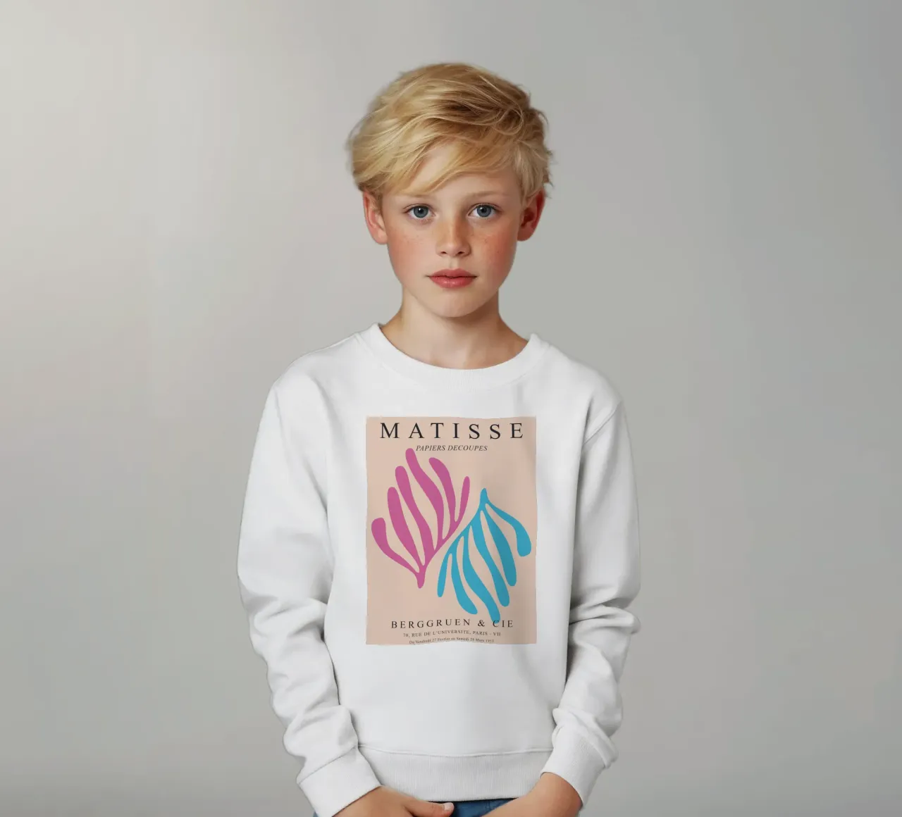 Matisse Forms - Abstract elegance kids sweatshirt by Whole©